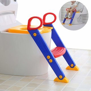 Children Toilet Ladder Seat – Foldable Potty Training Toilet Trainer