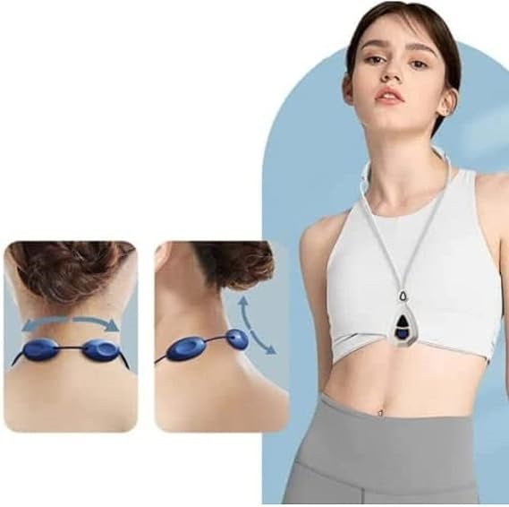EMS Portable Neck Massager – Wireless Electric Pulse Massage Device with 5 Modes & 15 Levels
