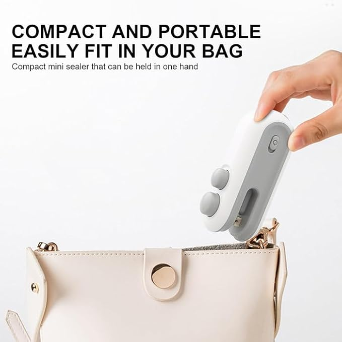 Portable Sealing Machine – USB Rechargeable Mini Heat Sealer for Food Storage Bags