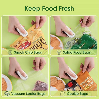 Portable Sealing Machine – USB Rechargeable Mini Heat Sealer for Food Storage Bags