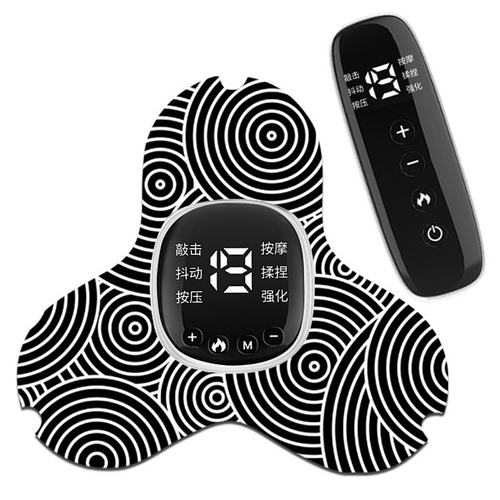 Smart Heating Neck Massager – Wireless EMS Pulse Therapy Device with Remote Control