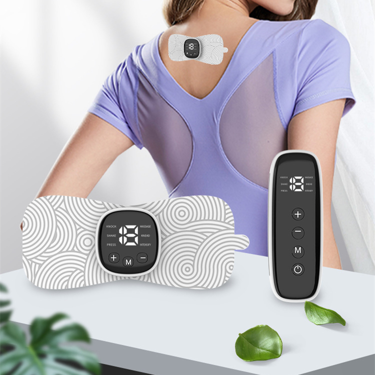 Smart Heating Neck Massager – Wireless EMS Pulse Therapy Device with Remote Control