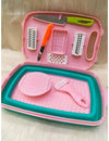 Vegetable Slicer & Cutter Kit – Multifunction Chopper, Grater & Colander Kitchen Tool
