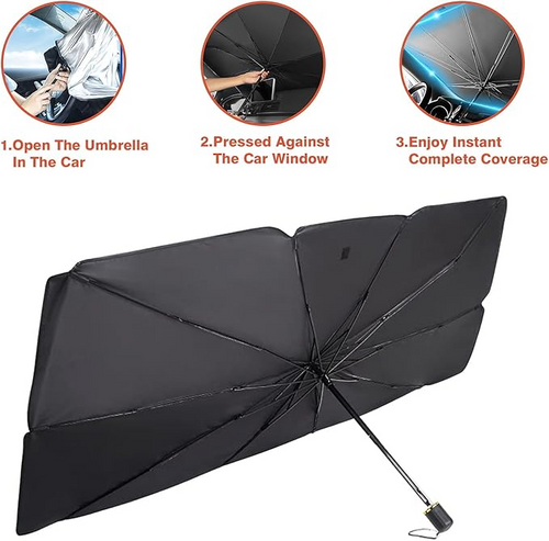 Car Windshield Sun Umbrella – Foldable UV Protection Sunshade for Cars