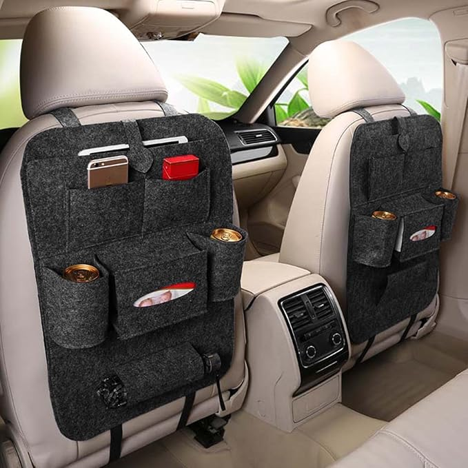 Car Seat Organizer – Multi-Pocket Backseat Storage & Tablet Holder