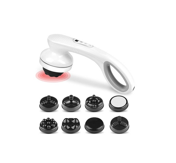 8-in-1 Neck & Shoulder Massager – Deep Kneading Massage Device with Adjustable Intensity