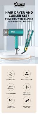 Dryer & Iron Duo – 2-in-1 Hair Dryer & Curling Styler with Ionic Technology